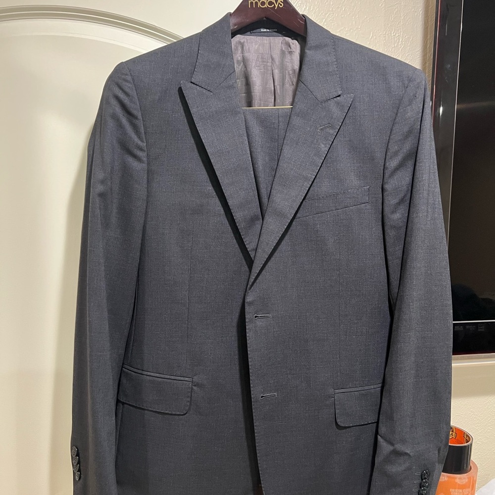 Pre-Owned: Versace Collection Men's Greyish Black Suit